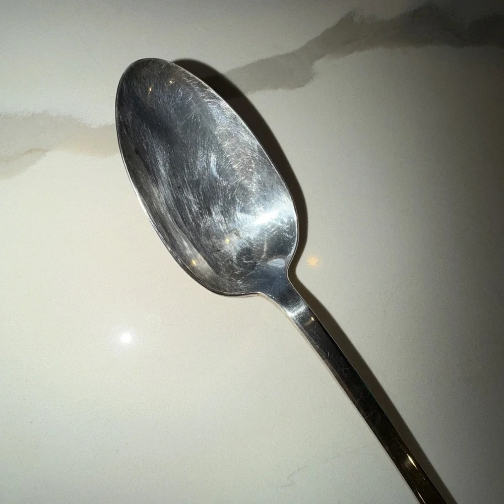 Gorham Extra-Large Plate Spoon Signed : 1780: Rochambeau, To Lt. Gov.Jabez Lowe